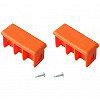 KRAUSE MONTO Kopfstopfen (Paar) 64x25 mm | Farbe: Orange KRAUSE MONTO Kopfstopfen (Paar) 64x25 mm | Farbe: Orange