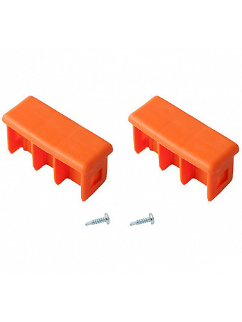 KRAUSE MONTO Kopfstopfen (Paar) 64x25 mm | Farbe: Orange
