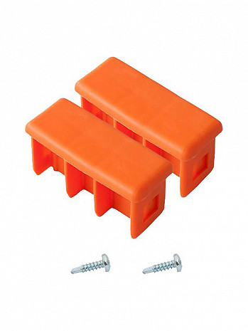 KRAUSE MONTO Kopfstopfen (Paar) 64x25 mm | Farbe: Orange