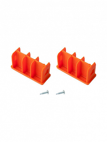 KRAUSE MONTO Kopfstopfen (Paar) 64x25 mm | Farbe: Orange