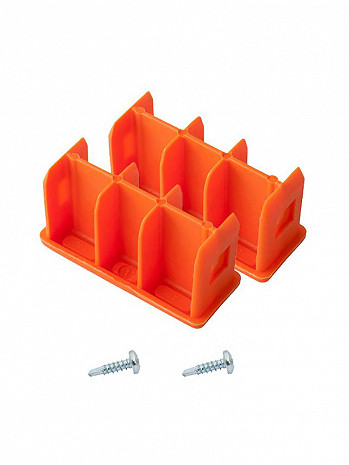 KRAUSE MONTO Kopfstopfen (Paar) 64x25 mm | Farbe: Orange