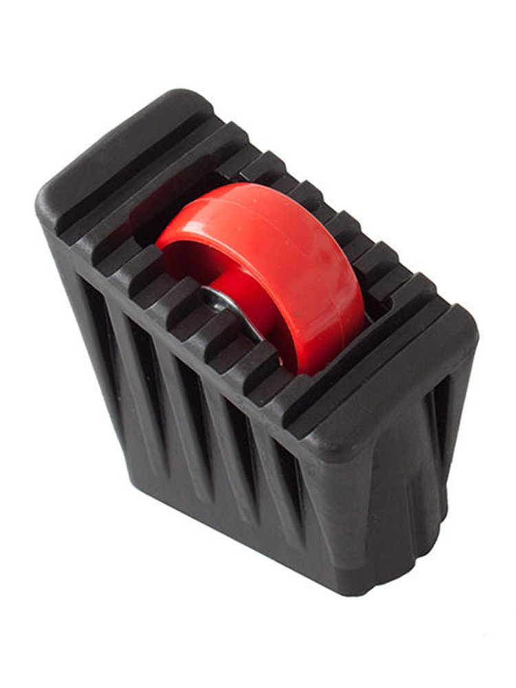 KRAUSE MONTO Fußkappe und Rollset für Rolly | Passend für 2x2 Stufen | Farbe: Schwarz