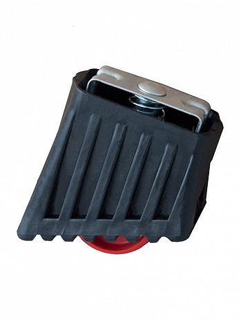 KRAUSE MONTO Fußkappe und Rollset für Rolly | Passend für 2x3 Stufen | Farbe: Schwarz