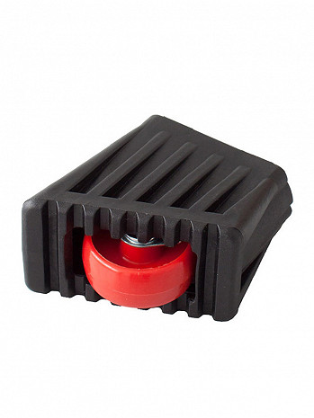 KRAUSE MONTO Fußkappe und Rollset für Rolly | Passend für 2x3 Stufen | Farbe: Schwarz