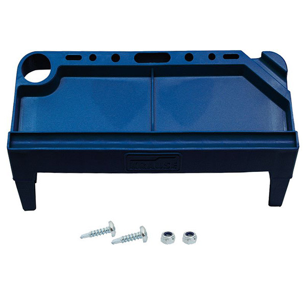 KRAUSE STABILO Ablage- und Arbeitsschale | Passend für STABILO Stufen-Stehleitern | Farbe: Blau