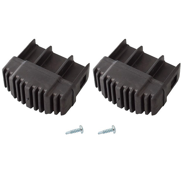 KRAUSE STABILO Ableitfähige Fußstopfen (Paar) 64x25 mm | Farbe: Schwarz