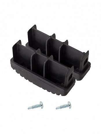 KRAUSE STABILO Ableitfähige Fußstopfen (Paar) 97x25 mm | Farbe: Schwarz