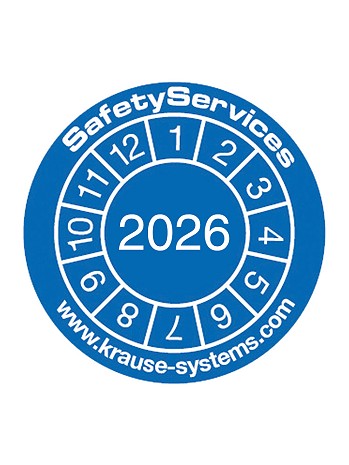 KRAUSE Jahres-Prüfplakette - 20 Stück - Jahreszahl: 2026