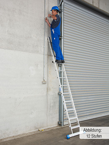 KRAUSE STABILO Stufen-Anlegeleiter / 15 Stufen / TRBS-konform