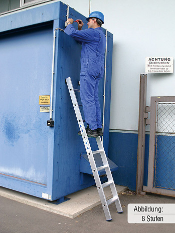 KRAUSE STABILO Stufen-Anlegeleiter / 15 Stufen / TRBS-konform