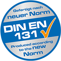 Geprüfte Qualität nach der europäischen Norm DIN EN 131-1