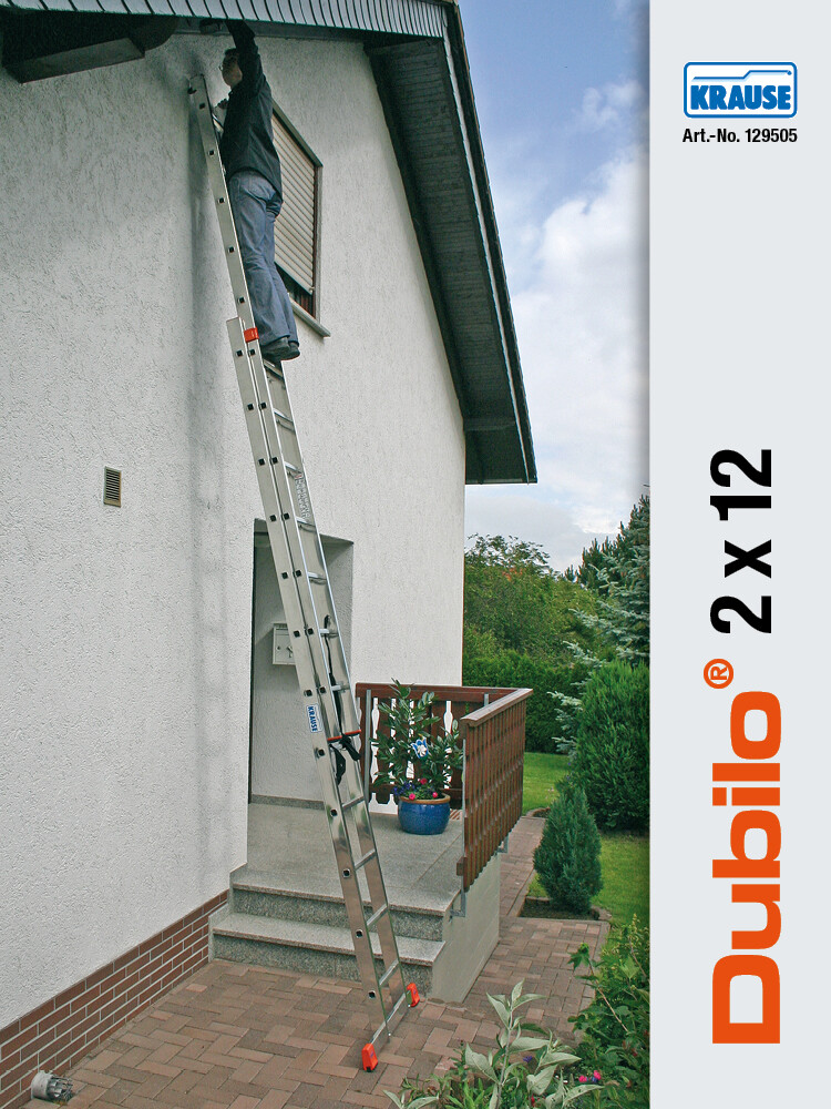 KRAUSE MONTO Aluleiter Dubilo Mehrzweckleiter 2x12 Sprossen
