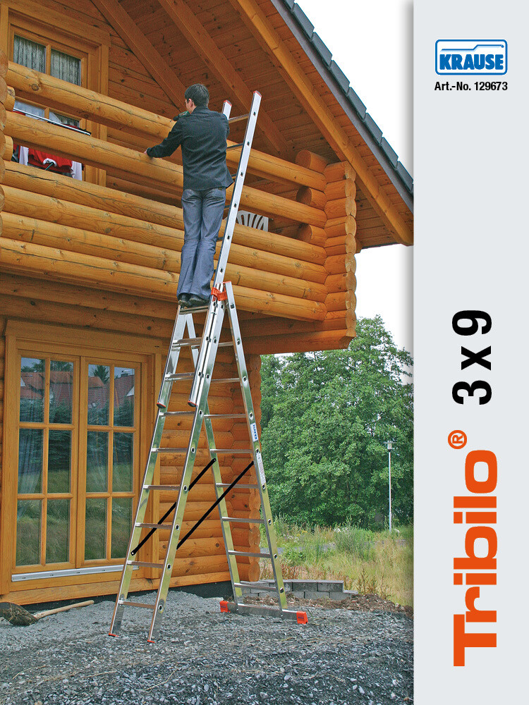 KRAUSE MONTO Tribilo Vielzweckleiter 3x9 Sprossen