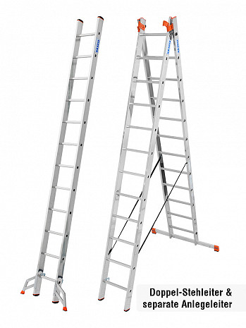 KRAUSE MONTO Tribilo Vielzweckleiter 3x12 Sprossen