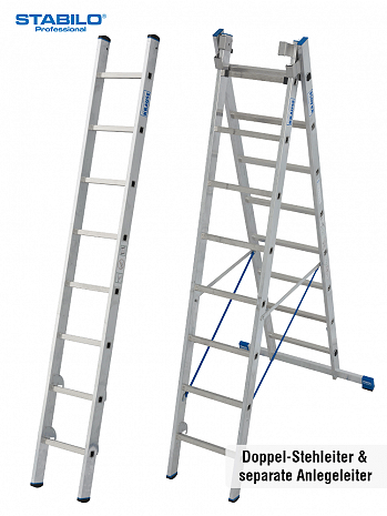 KRAUSE STABILO Vielzweckleiter 3x8 Sprossen