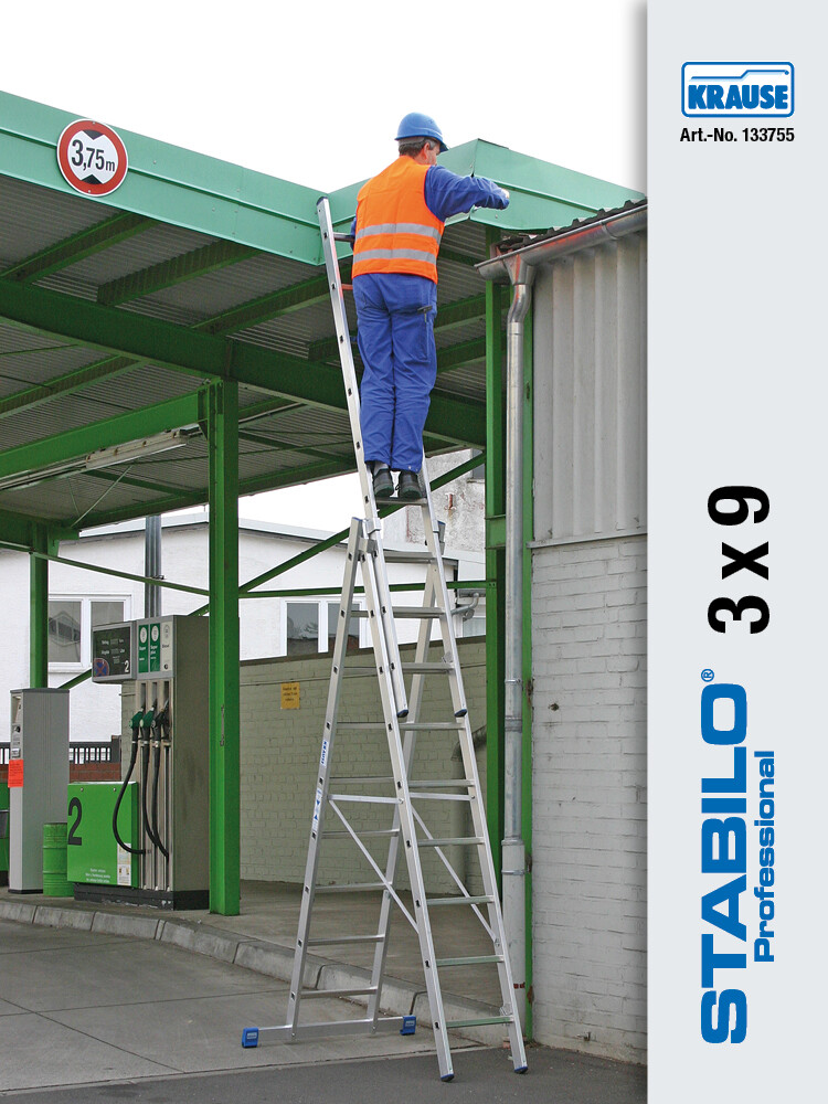 KRAUSE STABILO Vielzweckleiter 3x9 Sprossen