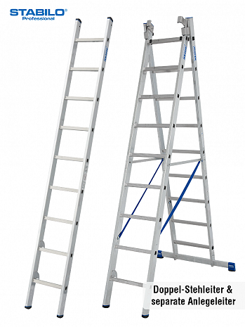KRAUSE STABILO Vielzweckleiter 3x9 Sprossen