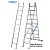 KRAUSE STABILO Vielzweckleiter 3x9 Sprossen