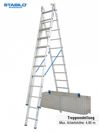KRAUSE STABILO Vielzweckleiter 3x10 Sprossen
