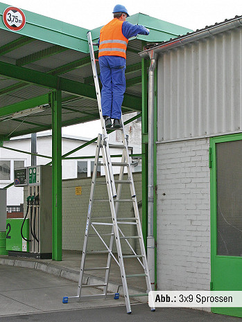 KRAUSE STABILO Vielzweckleiter 3x8 Sprossen