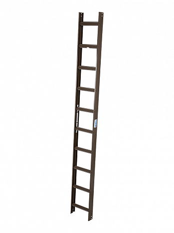 KRAUSE Kaminkehrerleiter Braun / Länge 2,80 m / 10 Sprossen