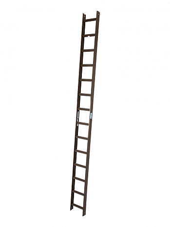 KRAUSE Kaminkehrerleiter Braun / Länge 3,95 m / 14 Sprossen