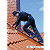 KRAUSE Kaminkehrerleiter Braun / Länge 3,95 m / 14 Sprossen