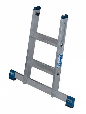 KRAUSE STABILO Glasreinigerleiter mit R13-Stufen / Unterteil mit 2 Stufen / gemäß TRBS 2121-2