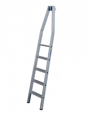 KRAUSE STABILO Glasreinigerleiter mit R13-Stufen / Oberteil mit 4 Stufen / gemäß TRBS 2121-2