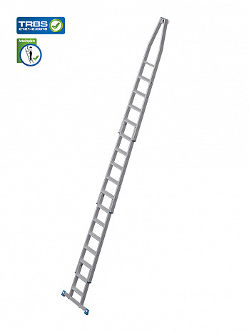 KRAUSE STABILO Stufen-Glasreinigerleiter / 4-teiliges Set mit 16 Stufen / gemäß TRBS 2121-2