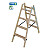 KRAUSE STABILO Holz-Stehleiter beidseitig begehbar / 2x4 Stufen/Sprossen - gemäß TRBS 2121-2