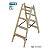 KRAUSE STABILO Holz-Stehleiter beidseitig begehbar / 2x5 Stufen/Sprossen - gemäß TRBS 2121-2