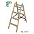 KRAUSE STABILO Holz-Stehleiter beidseitig begehbar / 2x5 Stufen/Sprossen - gemäß TRBS 2121-2