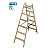 KRAUSE STABILO Holz-Stehleiter beidseitig begehbar / 2x6 Stufen/Sprossen - gemäß TRBS 2121-2