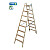 KRAUSE STABILO Holz-Stehleiter beidseitig begehbar / 2x8 Stufen/Sprossen - gemäß TRBS 2121-2
