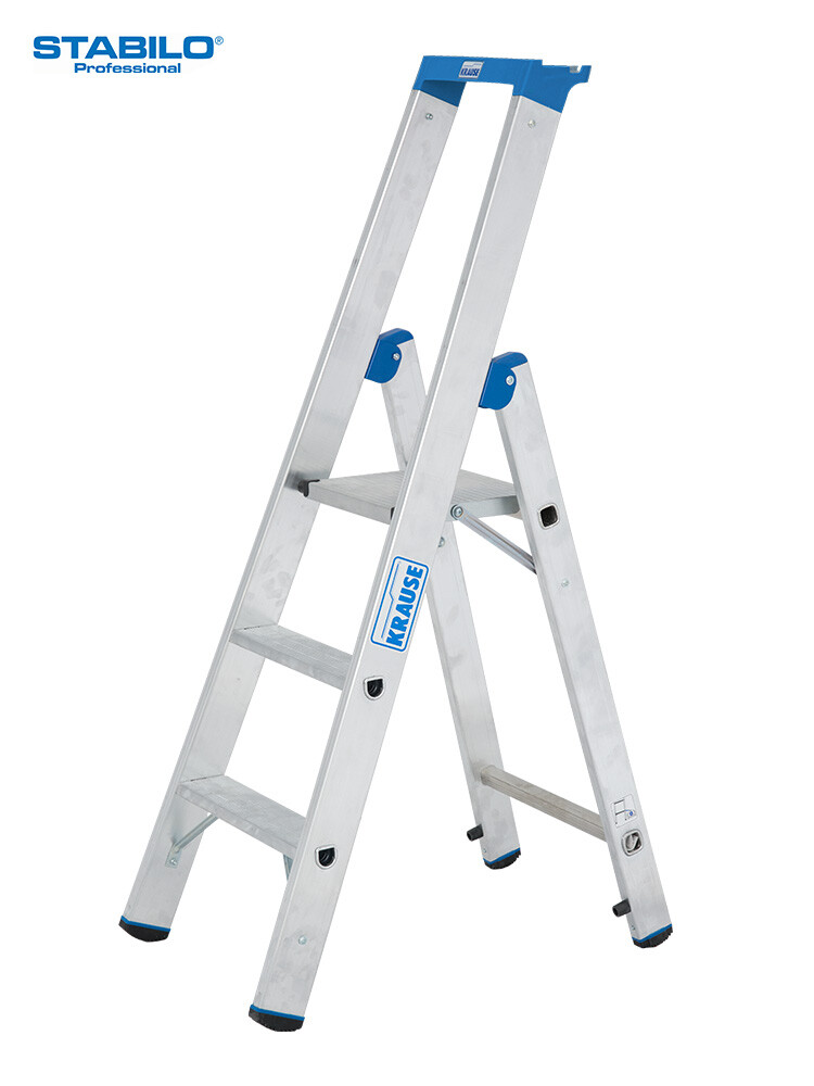 KRAUSE STABILO Stufen-Stehleiter / 3 Stufen / gemäß TRBS 2121-2
