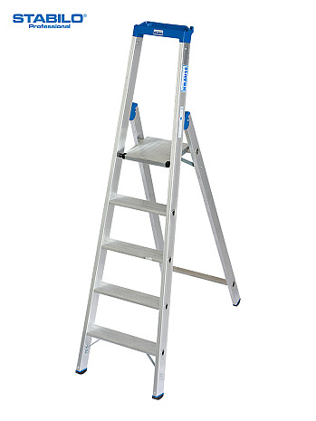 KRAUSE STABILO Stufen-Stehleiter / 5 Stufen / gemäß TRBS 2121-2