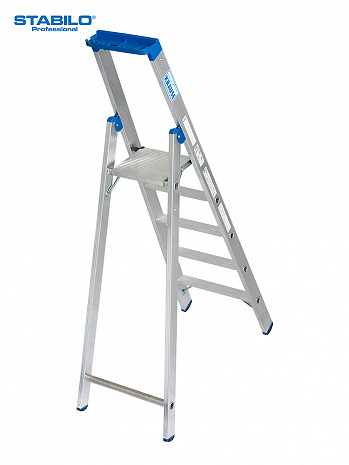 KRAUSE STABILO Stufen-Stehleiter / 5 Stufen / gemäß TRBS 2121-2