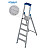 KRAUSE STABILO Stehleiter mit R13-Stufen / 5 Stufen R13 / gemäß TRBS 2121-2