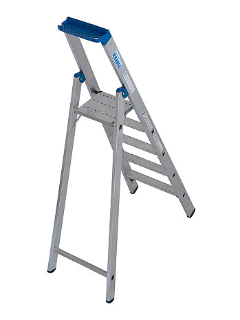 KRAUSE STABILO Stehleiter mit R13-Stufen / 5 Stufen R13 / gemäß TRBS 2121-2