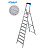 KRAUSE STABILO Stehleiter mit R13-Stufen / 10 Stufen R13 / gemäß TRBS 2121-2
