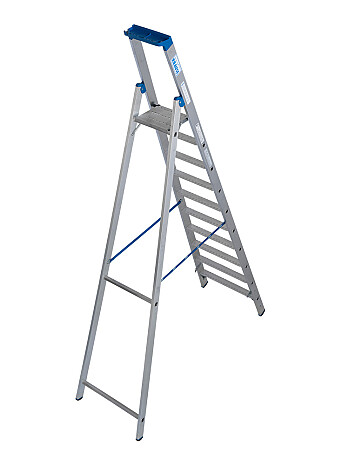 KRAUSE STABILO Stehleiter mit R13-Stufen / 10 Stufen R13 / gemäß TRBS 2121-2