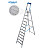 KRAUSE STABILO Stehleiter mit R13-Stufen / 12 Stufen R13 / gemäß TRBS 2121-2