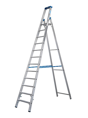 KRAUSE STABILO Stehleiter mit R13-Stufen / 12 Stufen R13 / gemäß TRBS 2121-2