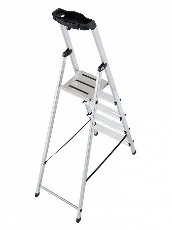 KRAUSE MONTO Leiter Safety Haushaltsleiter Stehleiter 5 Stufen