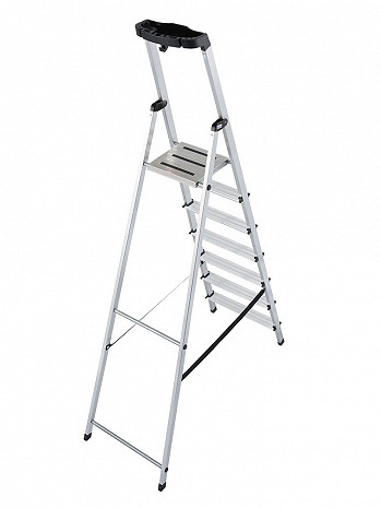 KRAUSE MONTO Leiter Safety Haushaltsleiter Stehleiter 7 Stufen