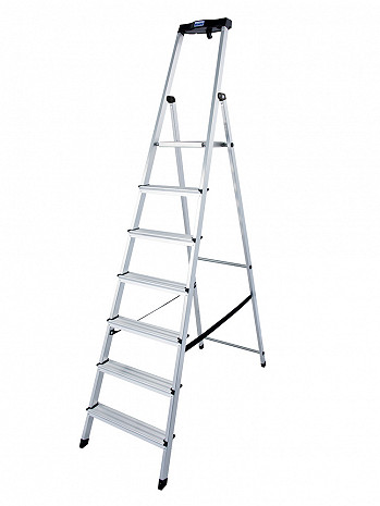 KRAUSE MONTO Leiter Safety Haushaltsleiter Stehleiter 7 Stufen