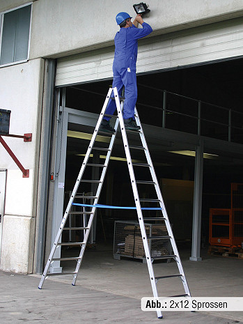 KRAUSE STABILO Sprossen-Doppelleiter 2x8