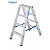 KRAUSE STABILO Stufen-Doppelleiter / 2x4 Stufen / gemäß TRBS 2121-2