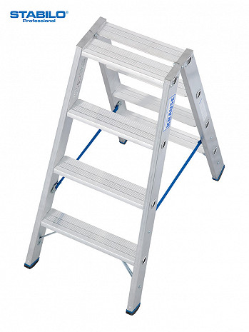 KRAUSE STABILO Stufen-Doppelleiter / 2x4 Stufen / gemäß TRBS 2121-2